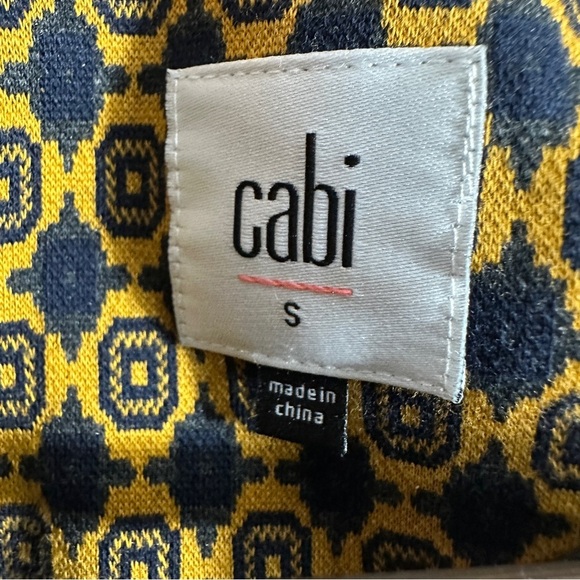 CAbi Kensington Proper Standout Jacket, knit blazer, size small, geometric - Picture 3 of 12